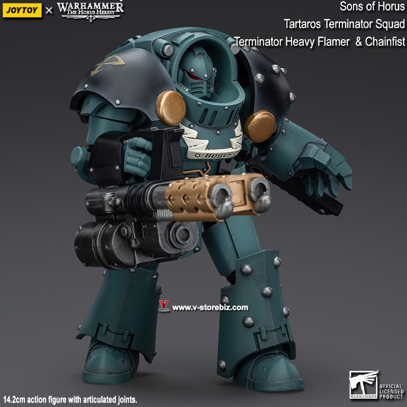 JOYTOY Warhammer JT7288 Tartaros Terminator Squad Terminator With Heavy Flamer And Chainfist