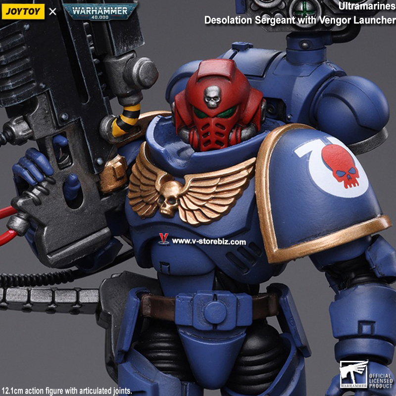 JOYTOY Warhammer 40K JT8803 Ultramarines Desolation Sergeant with Vengor Launcher