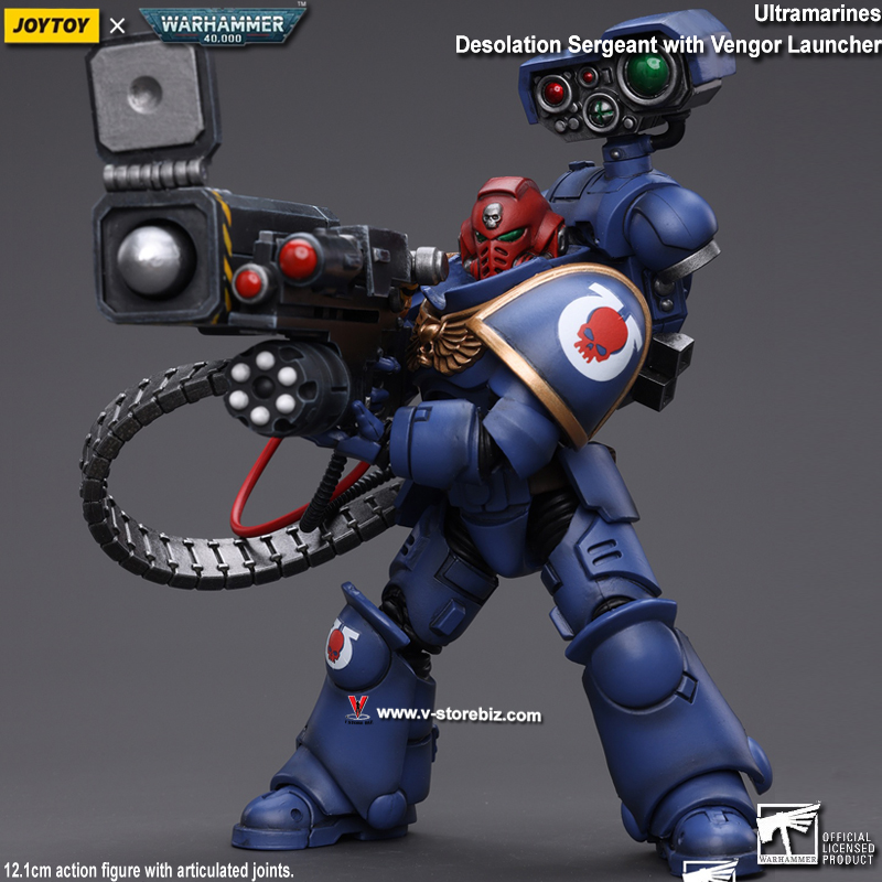JOYTOY Warhammer 40K JT8803 Ultramarines Desolation Sergeant with Vengor Launcher