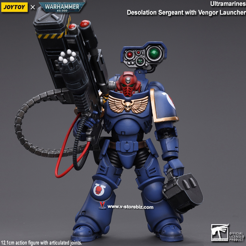 JOYTOY Warhammer 40K JT8803 Ultramarines Desolation Sergeant with Vengor Launcher