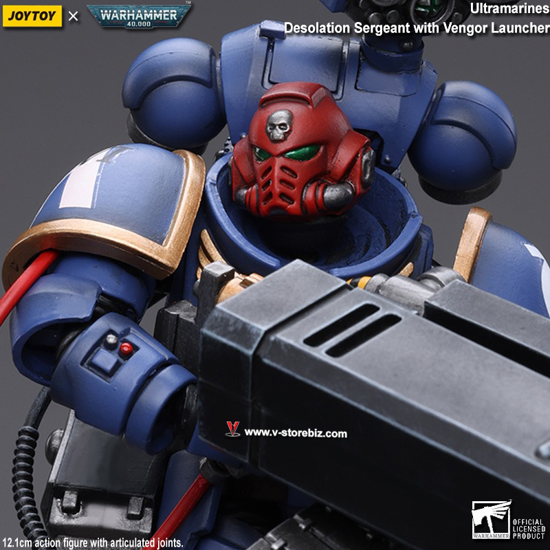 JOYTOY Warhammer 40K JT8803 Ultramarines Desolation Sergeant with Vengor Launcher