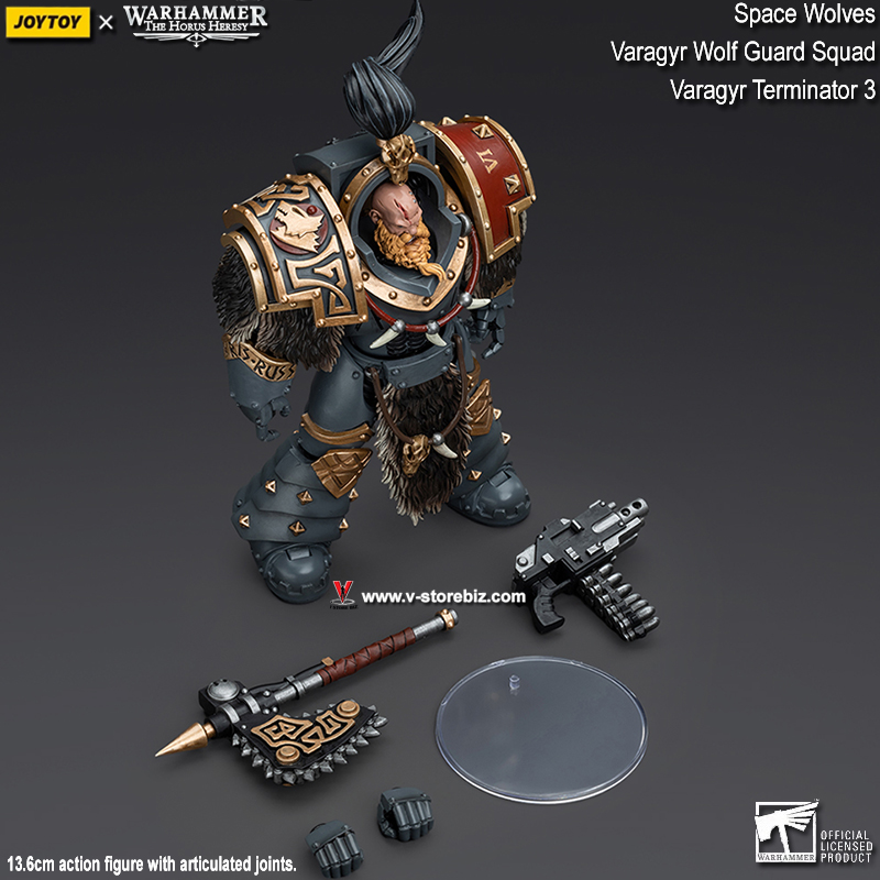 JOYTOY Warhammer The Horus Heresy: Space Wolves - Varagyr Wolf Guard Squad Varagyr Terminator 3 (JT5833)