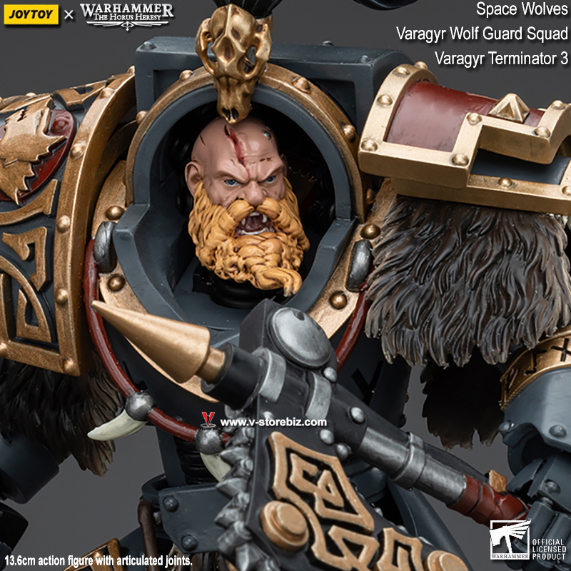 JOYTOY Warhammer The Horus Heresy: Space Wolves - Varagyr Wolf Guard Squad Varagyr Terminator 3 (JT5833)