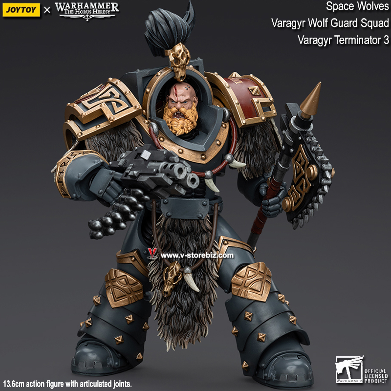 JOYTOY Warhammer The Horus Heresy: Space Wolves - Varagyr Wolf Guard Squad Varagyr Terminator 3 (JT5833)