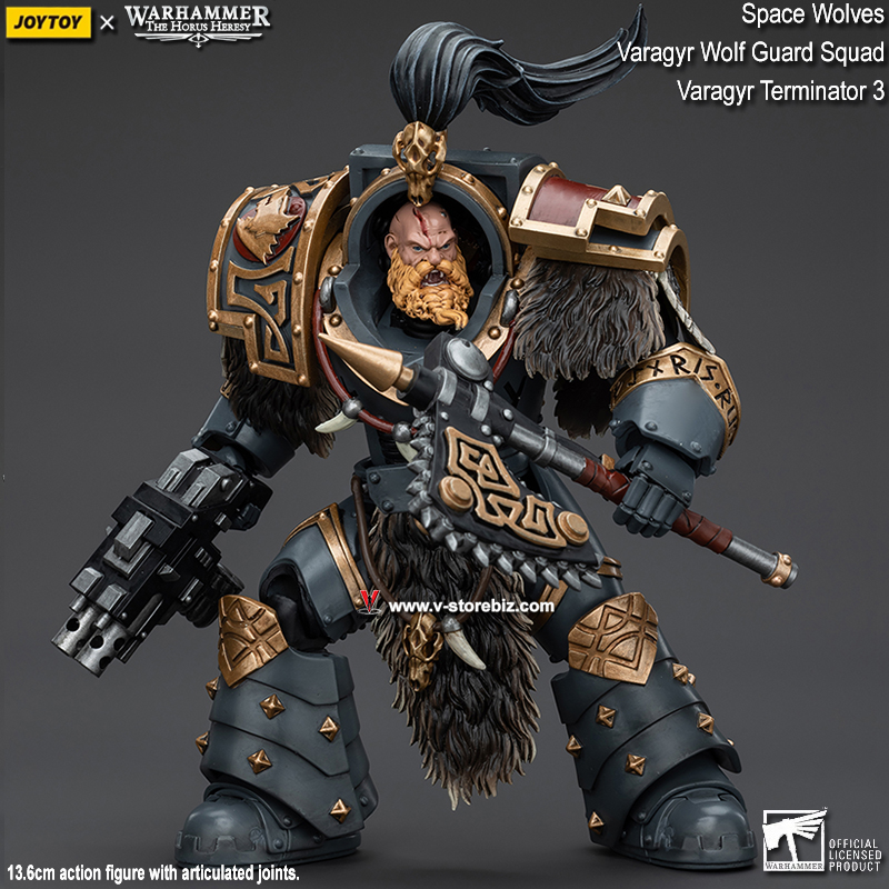 JOYTOY Warhammer The Horus Heresy: Space Wolves - Varagyr Wolf Guard Squad Varagyr Terminator 3 (JT5833)