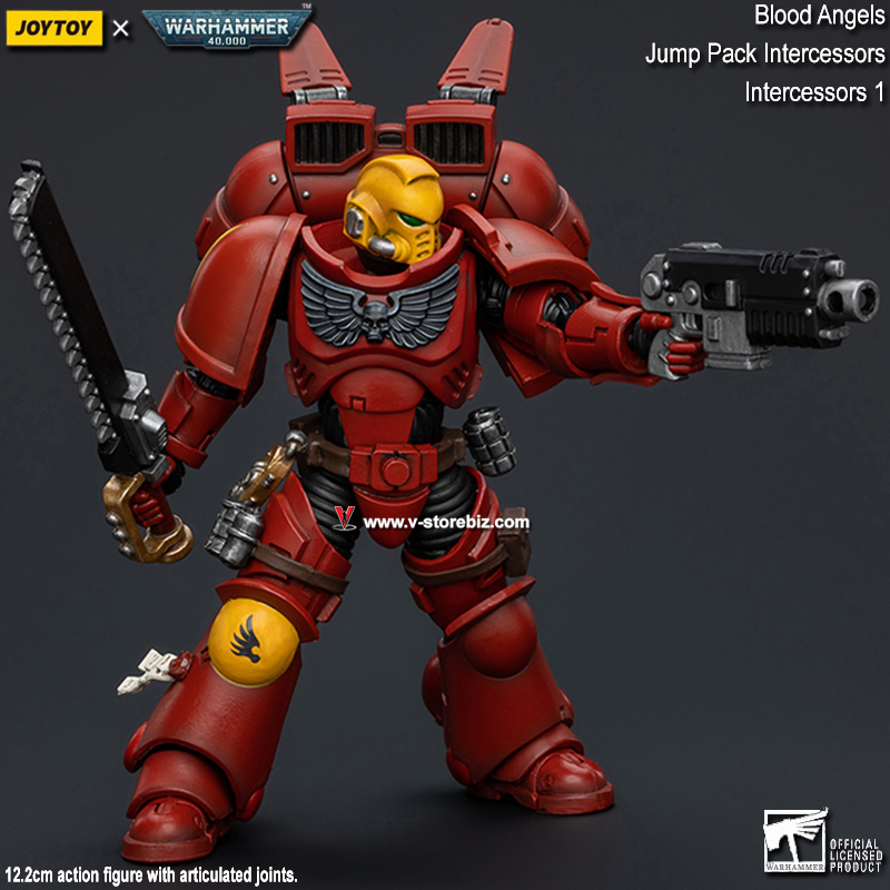 JOYTOY Warhammer 40K: Blood Angels Jump Pack Intercessors - Intercessor 1 (JT8483)