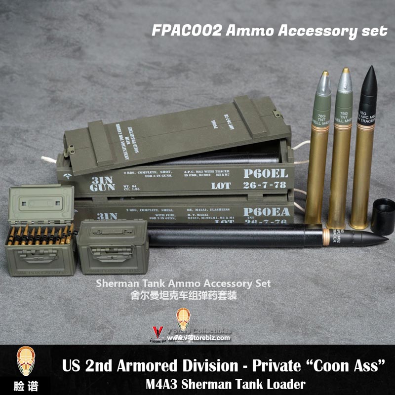 Facepoolfigure FPAC002 2nd Armored Division Loader Ammo Accessory set