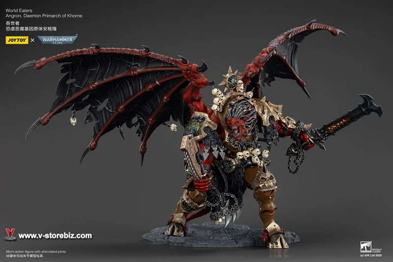 JOYTOY Warhammer 40K World Eaters Angron, Daemon Primarch of Khorne (JT01178 )
