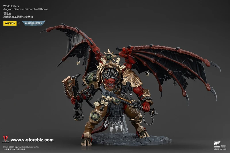 JOYTOY Warhammer 40K World Eaters Angron, Daemon Primarch of Khorne (JT01178 )