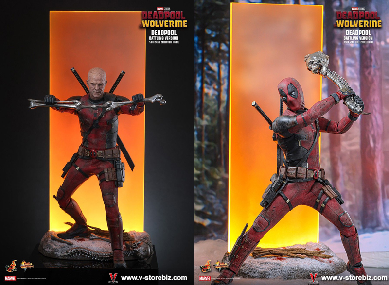 Hot Toys MMS782 Deadpool & Wolverine: Deadpool (Battling Version)