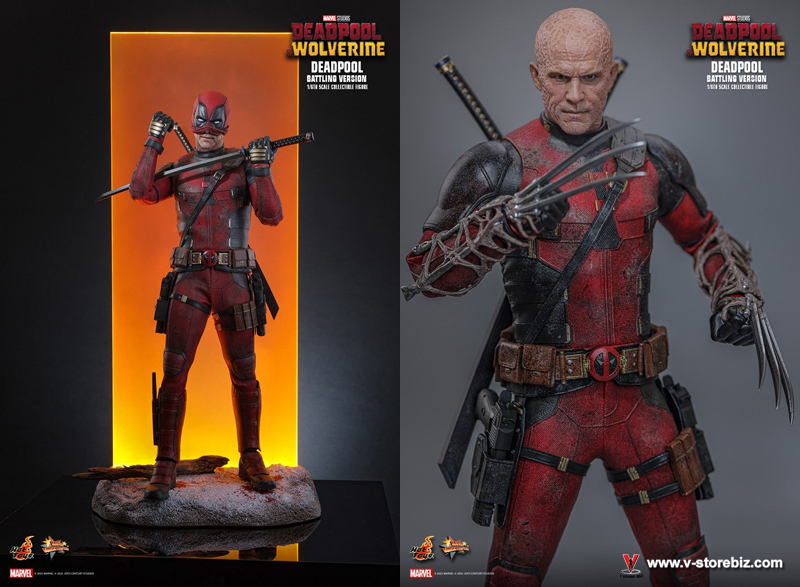 Hot Toys MMS782 Deadpool & Wolverine: Deadpool (Battling Version)
