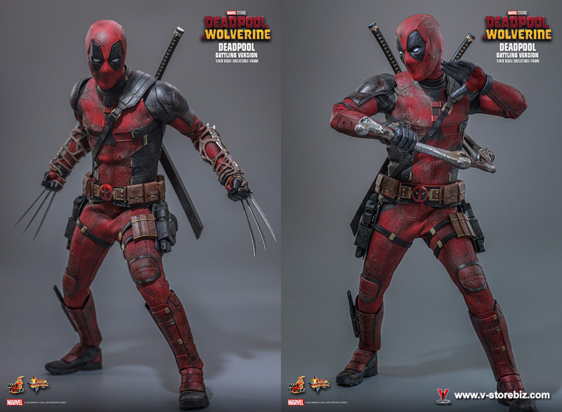 Hot Toys MMS782 Deadpool & Wolverine: Deadpool (Battling Version)