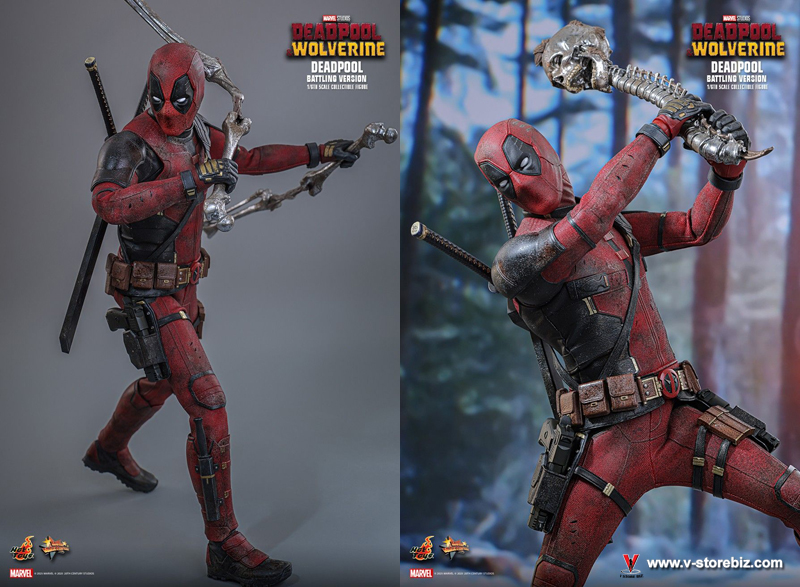 Hot Toys MMS782 Deadpool & Wolverine: Deadpool (Battling Version