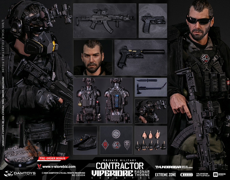 DAMTOYS EBS004 Extreme Zone Military Contractor VIPERIDAE CERASTES Ragnar Thorne