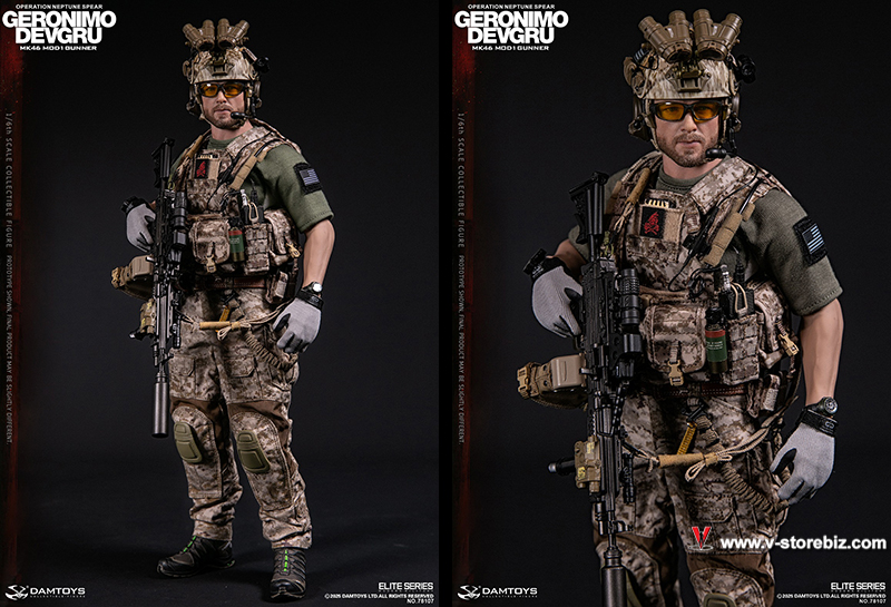 DAM 78107 DEVGRU Operation Neptune Spear Geronimo MK46 MOD1 Gunner