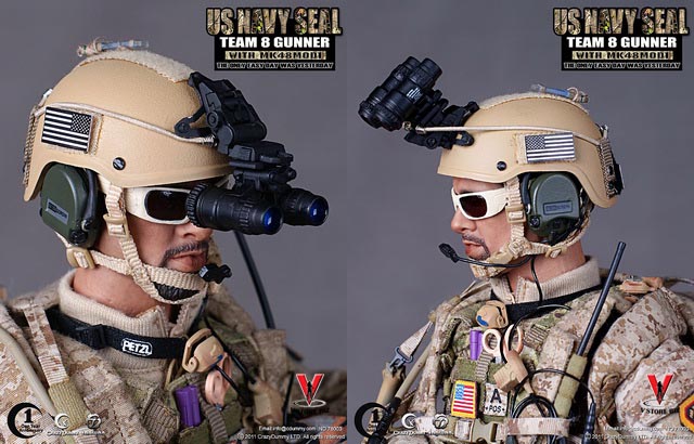 Crazy Dummy 1st Anniversary U.S. Navy Seal Team 8 Gunner With MK48MOD1