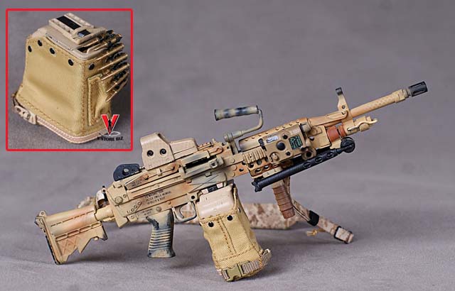 Crazy Dummy 1st Anniversary U.S. Navy Seal Team 8 Gunner With MK48MOD1