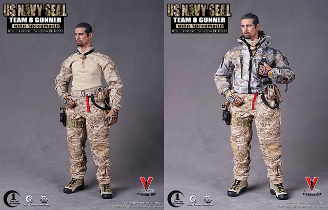 Crazy Dummy 1st Anniversary U.S. Navy Seal Team 8 Gunner With MK48MOD1
