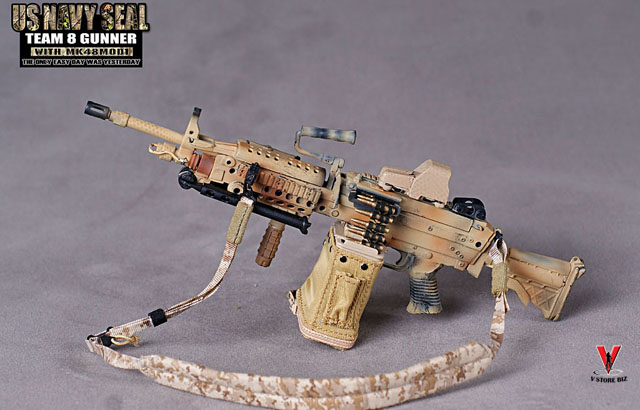 Crazy Dummy 1st Anniversary U.S. Navy Seal Team 8 Gunner With MK48MOD1