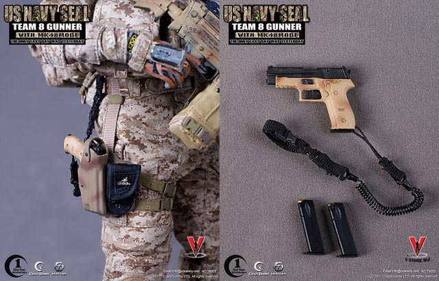 Crazy Dummy 1st Anniversary U.S. Navy Seal Team 8 Gunner With MK48MOD1