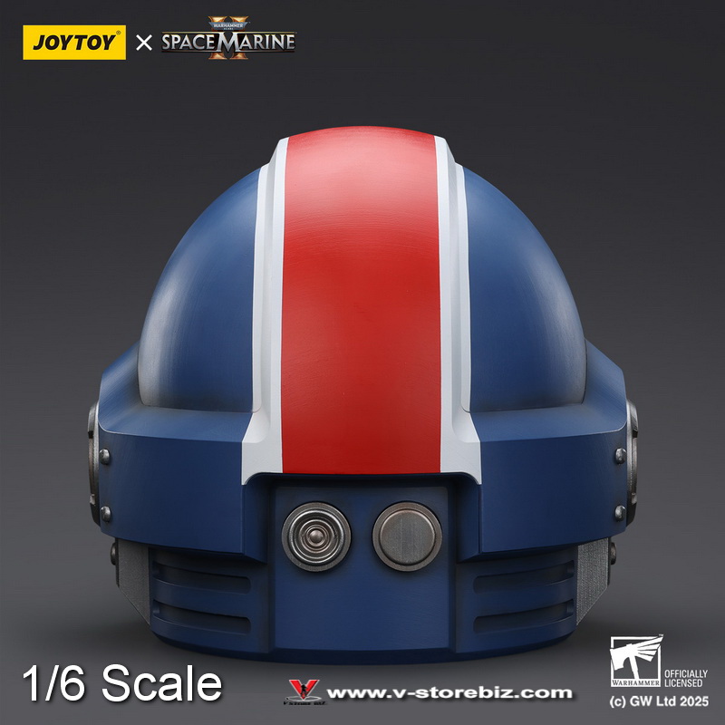 JOYTOY JT01741 1/1 Ultramarines Lieutenant Titus' MkX Helmet 