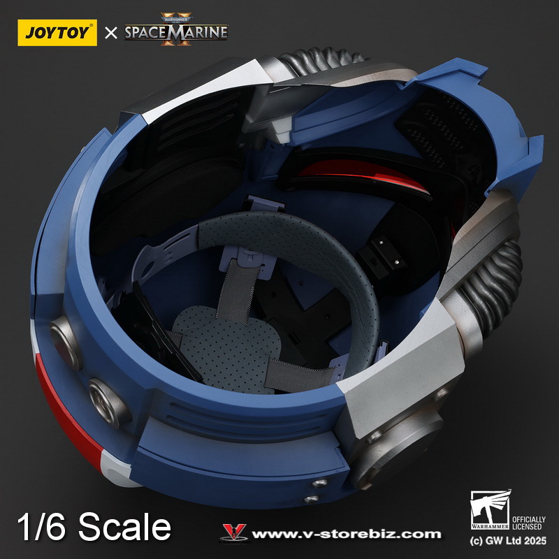 JOYTOY JT01741 1/1 Ultramarines Lieutenant Titus' MkX Helmet 