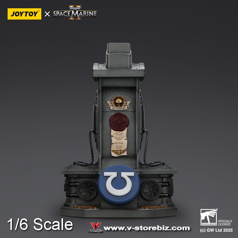 JOYTOY JT01697 1/1 Ultramarines Lieutenant Titus' MkX Helmet & Display Stand