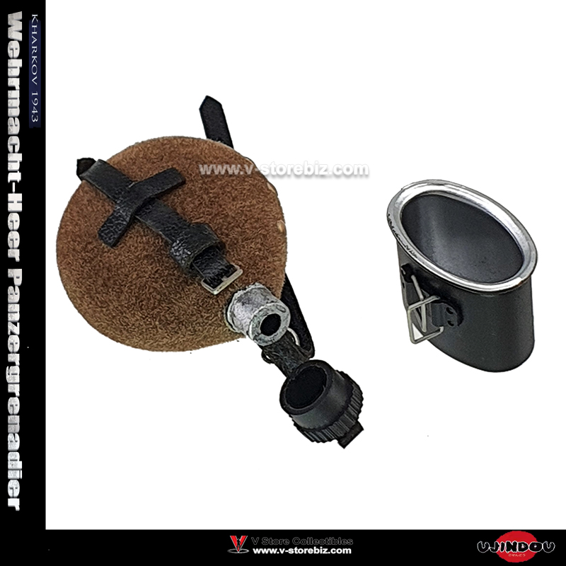  UJINDOU UD9041 WWII Wehrmacht-Heer Panzergrenadier M31 Mess Kit & Water Bottle