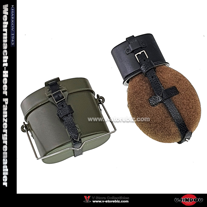  UJINDOU UD9041 WWII Wehrmacht-Heer Panzergrenadier M31 Mess Kit & Water Bottle