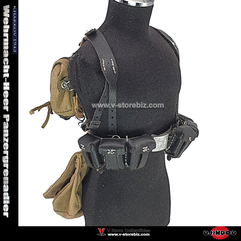  UJINDOU UD9041 WWII Wehrmacht-Heer Panzergrenadier Y-Strap Belt & Pouches