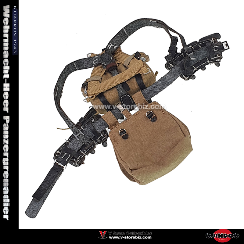  UJINDOU UD9041 WWII Wehrmacht-Heer Panzergrenadier Y-Strap Belt & Pouches