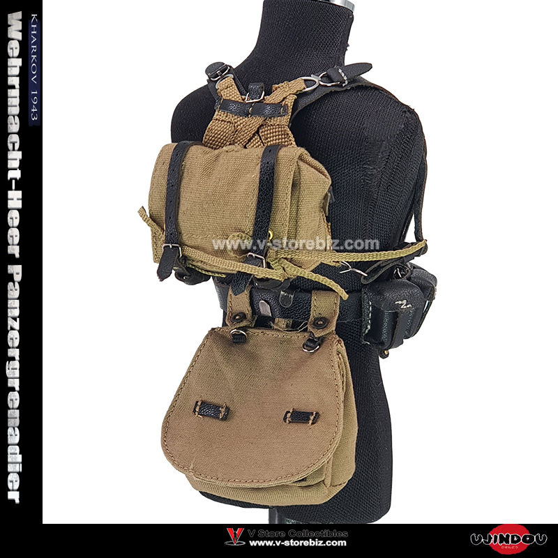  UJINDOU UD9041 WWII Wehrmacht-Heer Panzergrenadier Y-Strap Belt & Pouches