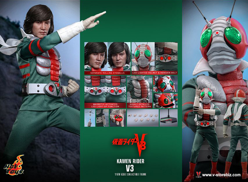 Hot Toys TMS162 Kamen Rider V3 - Kamen Rider V3