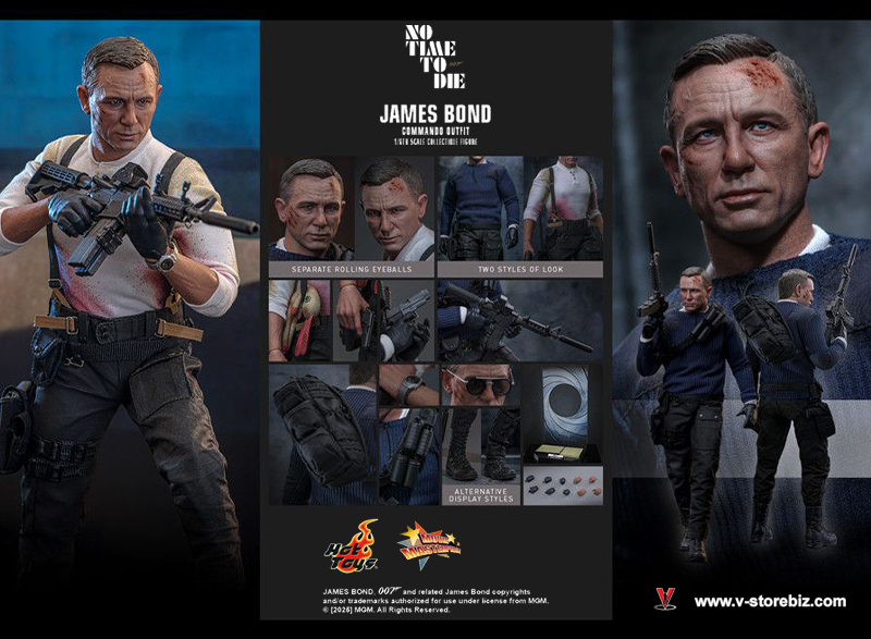 Hot Toys MMS804 No Time To Die James Bond (Commando Outfit)