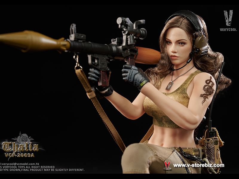 VERYCOOL VCF-2069A Desert Female Soldier Thalia Brown Hair ver