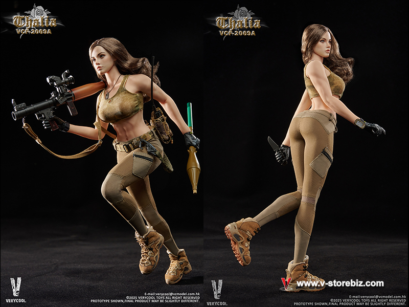 VERYCOOL VCF-2069A Desert Female Soldier Thalia Brown Hair ver