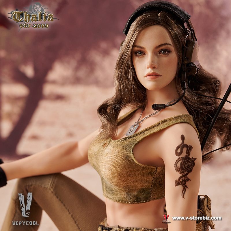 VERYCOOL VCF-2069A Desert Female Soldier Thalia Brown Hair ver