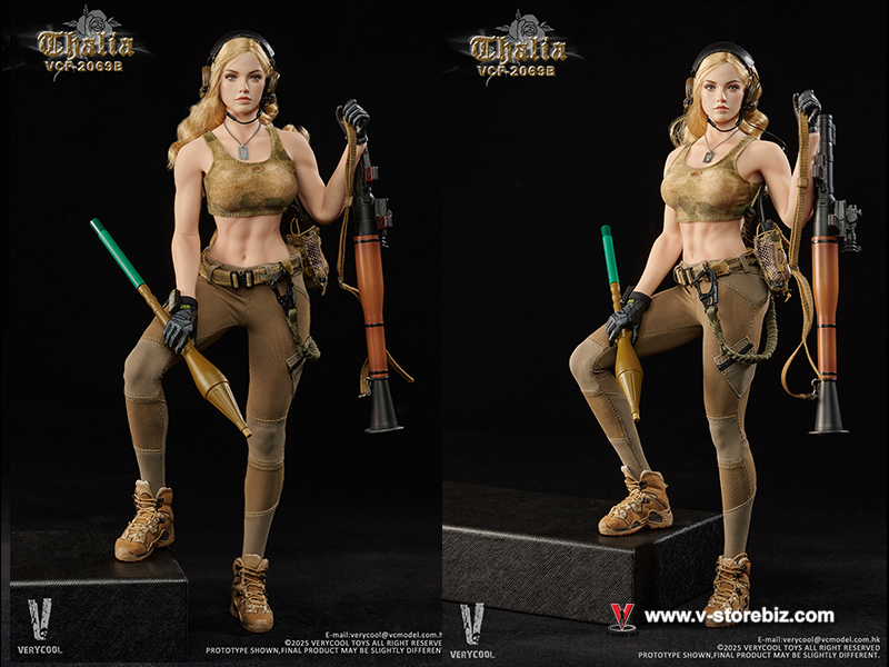 VERYCOOL VCF-2069B Desert Female Soldier Thalia Blonde Hair ver