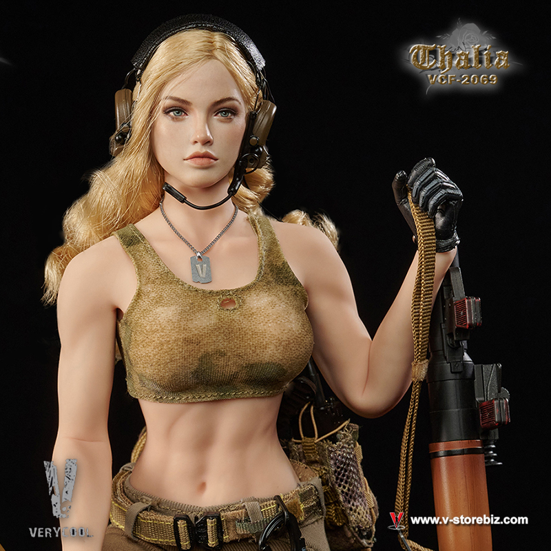 VERYCOOL VCF-2069B Desert Female Soldier Thalia Blonde Hair ver