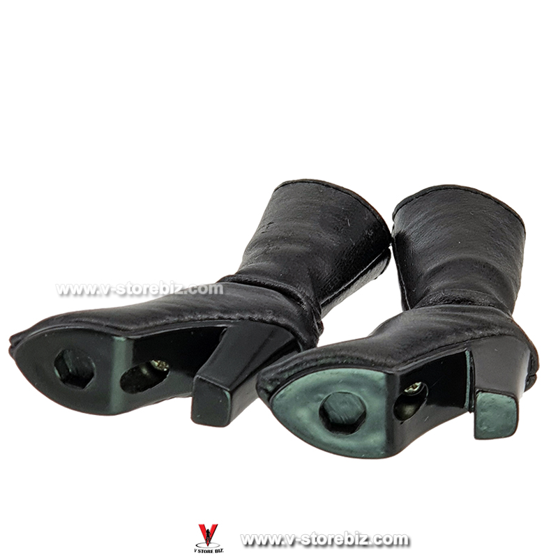Female Black High Heel Long Boots