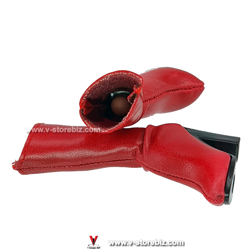 Female Red High Heel Long Boots
