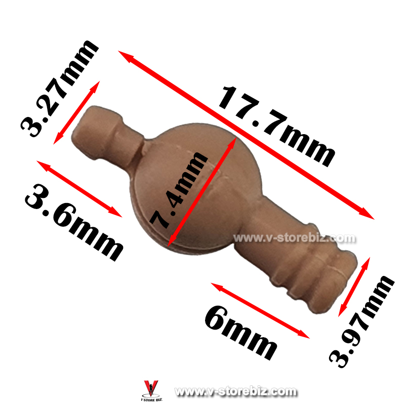 1/6 Action Body Wrist Peg Type 2 Short Peg (Tan)