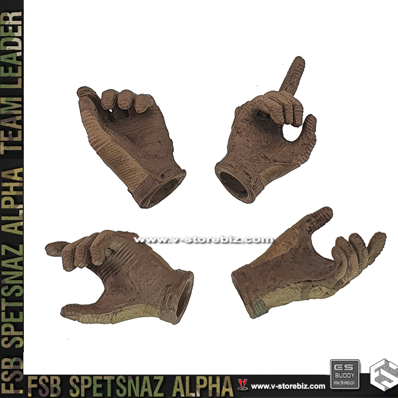 E&S 26071R FSB ALPHA Team Leader M-Pact 3 Tactical Gloved Hands