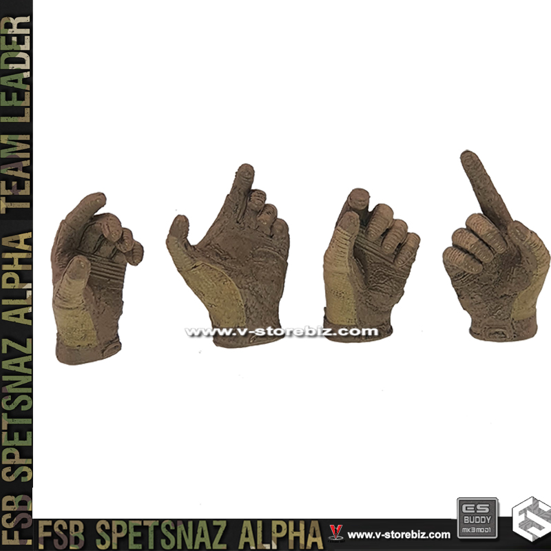E&S 26071R FSB ALPHA Team Leader M-Pact 3 Tactical Gloved Hands
