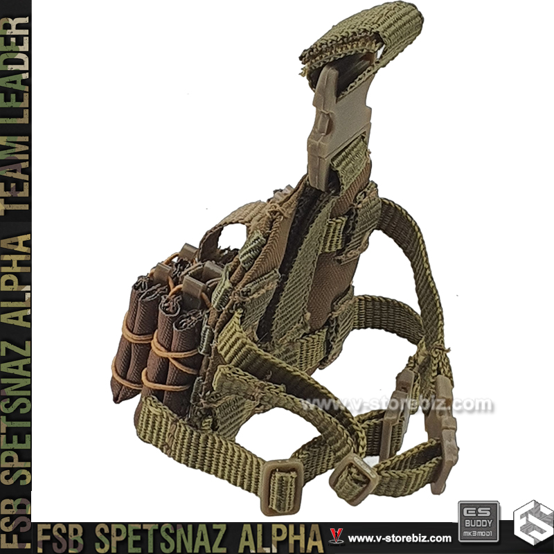 E&S 26071R FSB ALPHA Team Leader Leg Drop MOLLE Platform & Mag Pouches
