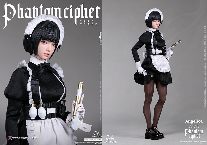 DAMTOYS GLC01 PHANTOM CIPHER: ZERO TRACE ANGELICA Original Story Collectible Figure