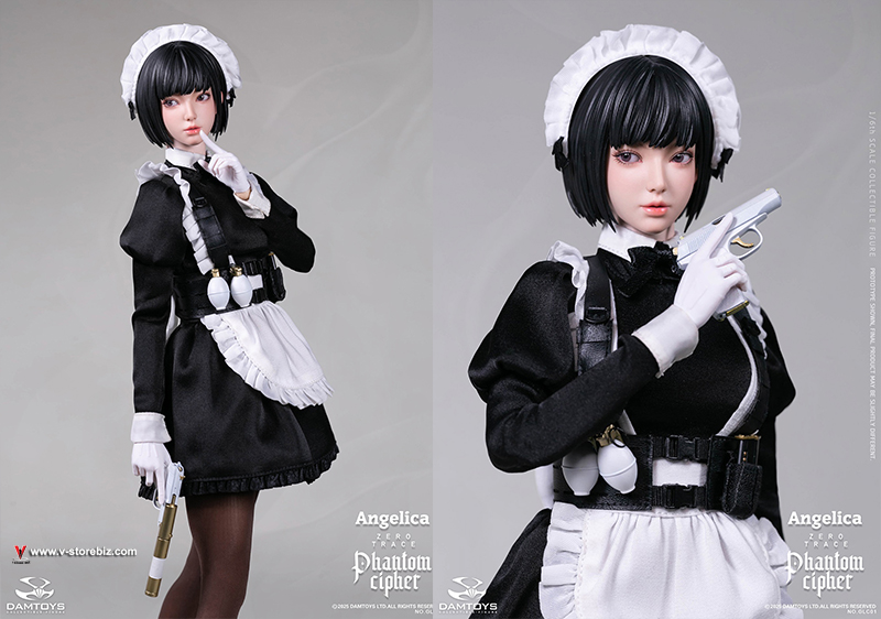 DAMTOYS GLC01 PHANTOM CIPHER: ZERO TRACE ANGELICA Original Story Collectible Figure