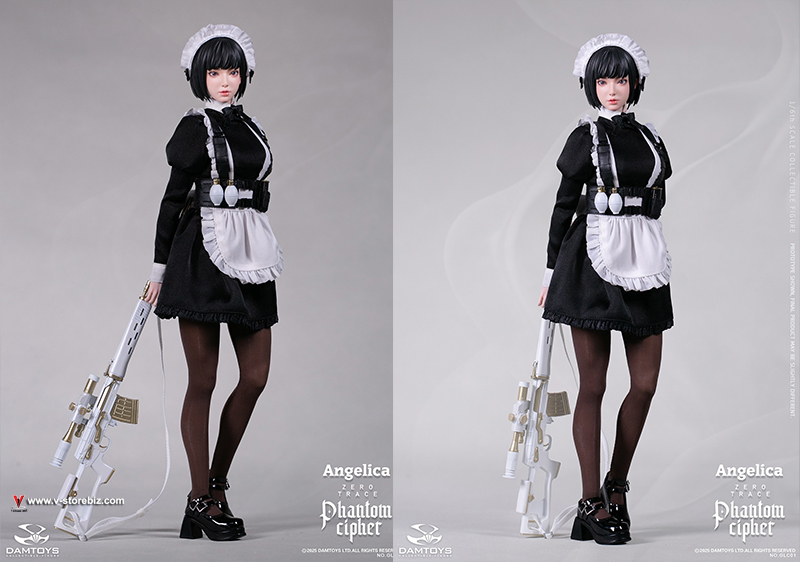 DAMTOYS GLC01 PHANTOM CIPHER: ZERO TRACE ANGELICA Original Story Collectible Figure
