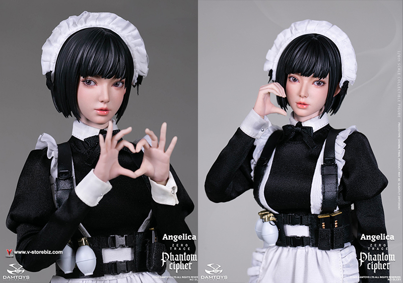 DAMTOYS GLC01 PHANTOM CIPHER: ZERO TRACE ANGELICA Original Story Collectible Figure