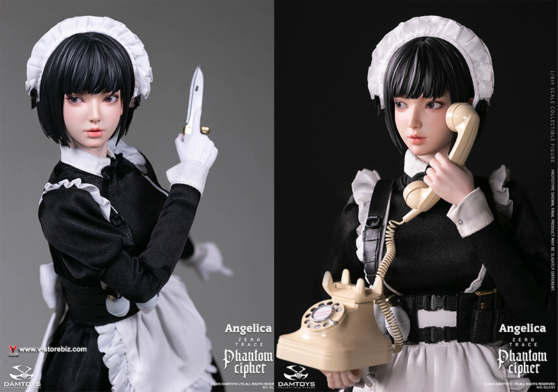 DAMTOYS GLC01 PHANTOM CIPHER: ZERO TRACE ANGELICA Original Story Collectible Figure